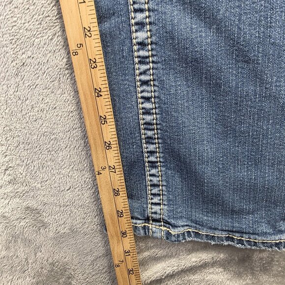 Silver Jeans Co Jeans Womens 32x33 Aiko Baby Boot Stretch Embroidery Bootcut - Picture 9 of 11